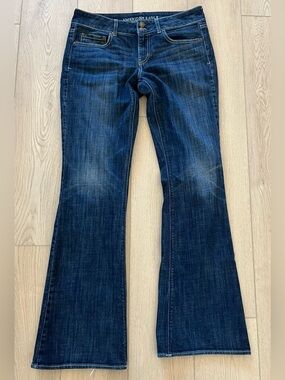 American Eagle Outfitters Artist Stretch Dark Wash Bootcut Jeans Women’s 8 Long